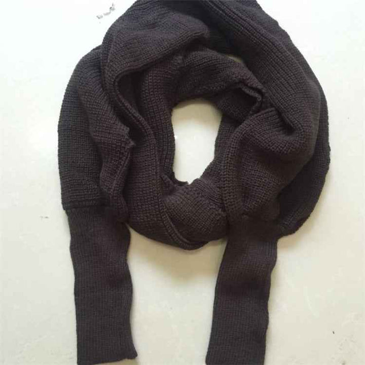 Sweater Scarf Cashmere Ladies Girl Woman Clothing Casual Wear Coffee 235cm