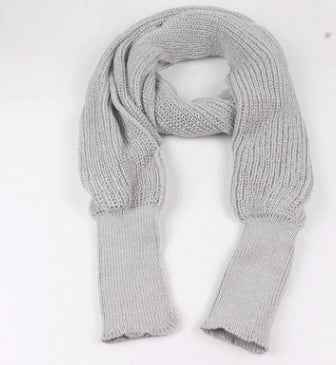 Sweater Scarf Cashmere Ladies Girl Woman Clothing Casual Wear Grey 235cm