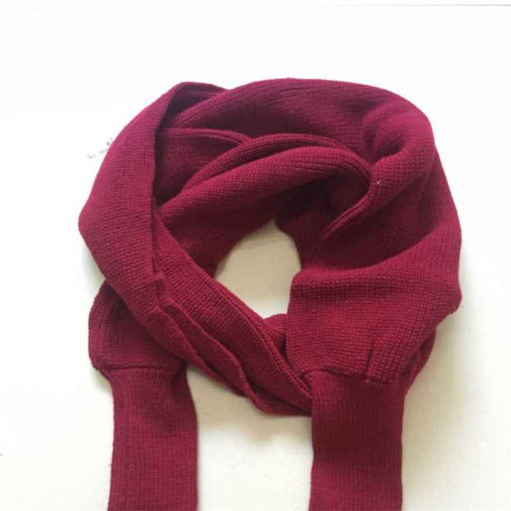 Sweater Scarf Cashmere Ladies Girl Woman Clothing Casual Wear Wine red 235cm