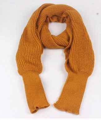 Sweater Scarf Cashmere Ladies Girl Woman Clothing Casual Wear Orange 235cm