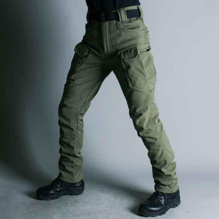 Men's Tactical Pants with Multiple Pockets, Reinforced Seams, D-Ring, and Comfort Fit