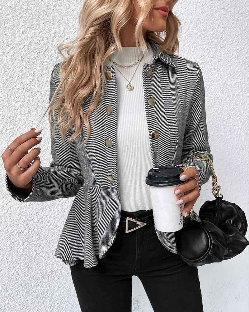 Tailored Peplum Blazer - Elegant Women's Work Jacket