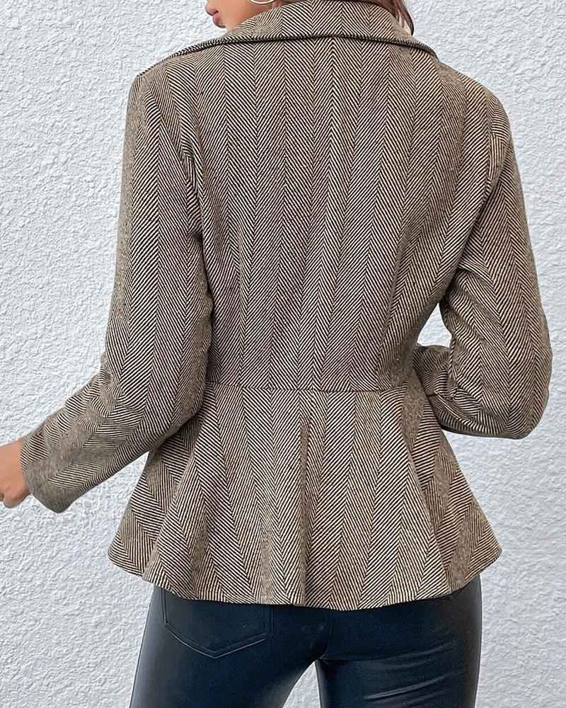 Tailored Peplum Blazer - Elegant Women's Work Jacket