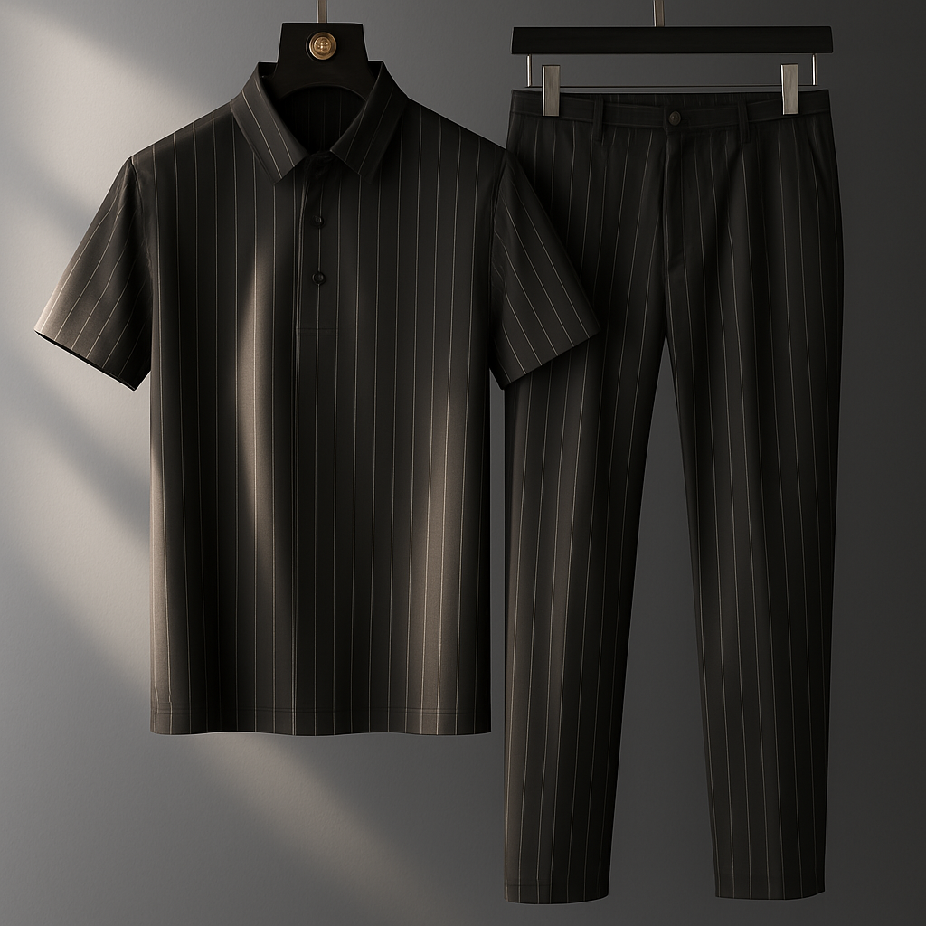 Custom Fit Polo Set Black