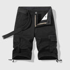 Men's Utility Cargo Shorts for Versatile Outdoor Wear Black