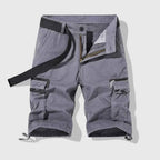 Men's Utility Cargo Shorts for Versatile Outdoor Wear Gray