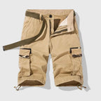 Men's Utility Cargo Shorts for Versatile Outdoor Wear Khaki