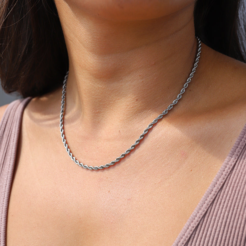 Tesse | Women's Gold-Colored Stainless Steel Necklace 45cm