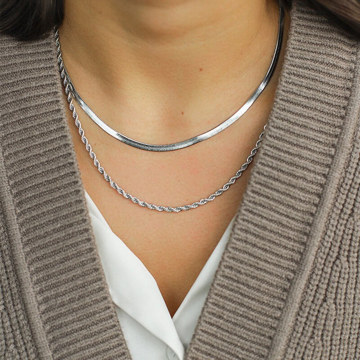 Tesse | Women's Gold-Colored Stainless Steel Necklace 45cm