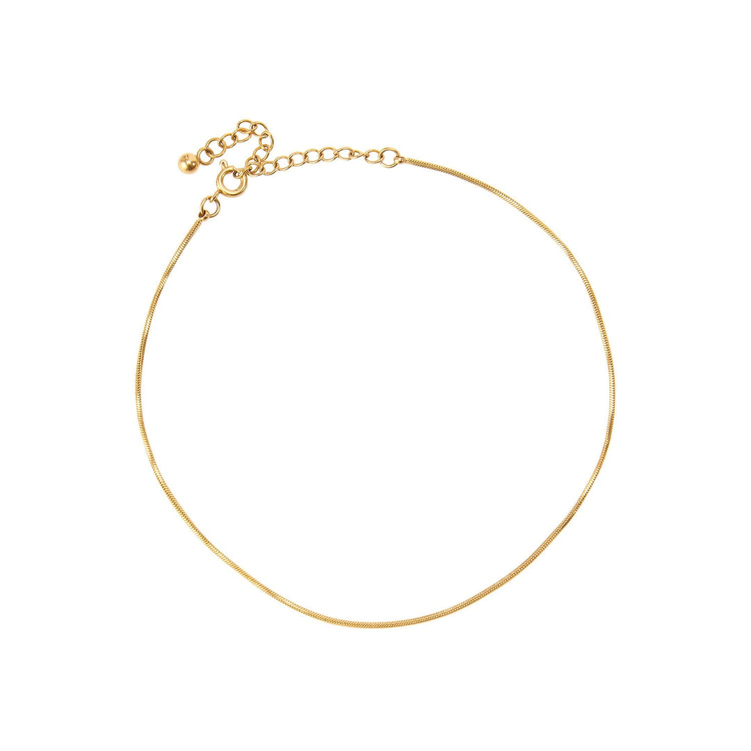 Moon | Women's Thin Gold and Silver Ankle Bracelet Gold