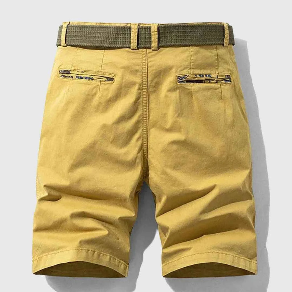 Men's Cotton Zipper Fly Shorts