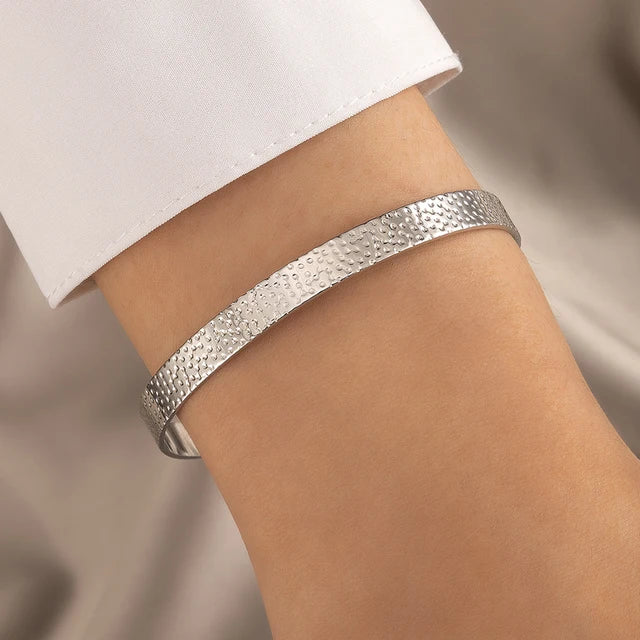 Sophia | Women's Adjustable Gold Cross Design Bracelet Silver 1
