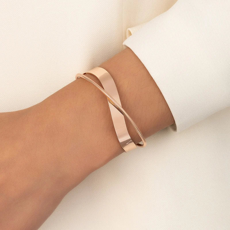 Sophia | Women's Adjustable Gold Cross Design Bracelet