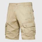 Men's Cargo Shorts with Multiple Pockets Khaki