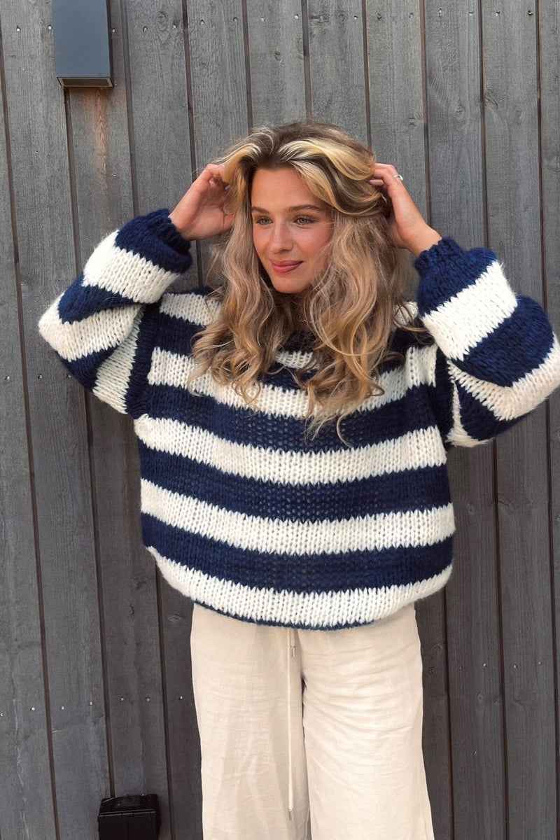 Women's Trendy Oversized Striped Sweater