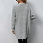 Women's Elegant Long Cardigan with Pockets