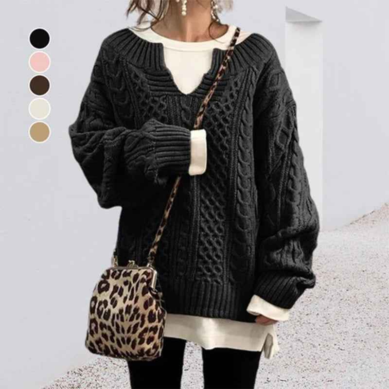 Women's Oversized Cable Knit Sweater