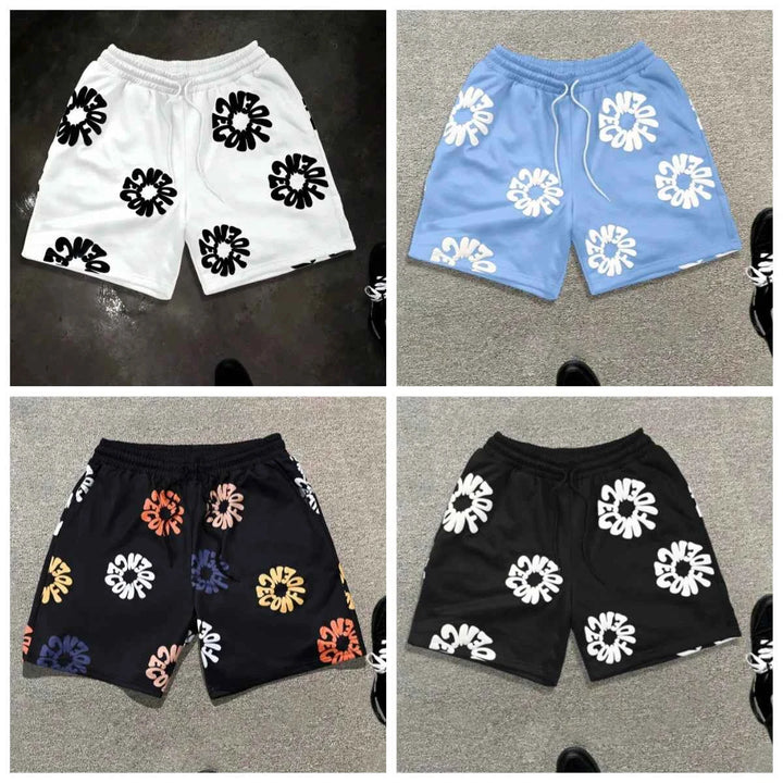 Trendy Men's Casual Quick-Dry Oversized Denim Tears Beach Shorts