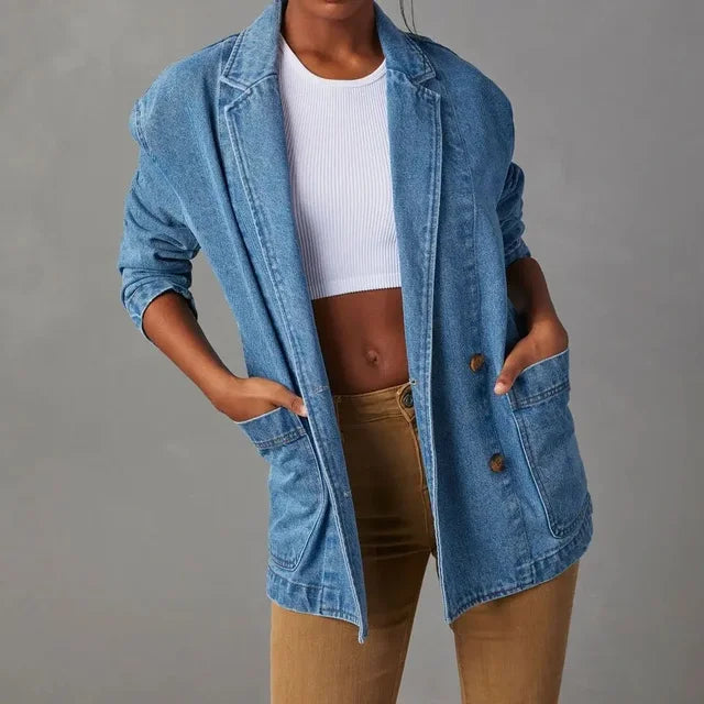 Sophia | Women's Denim Blazer Jacket with Modern Style