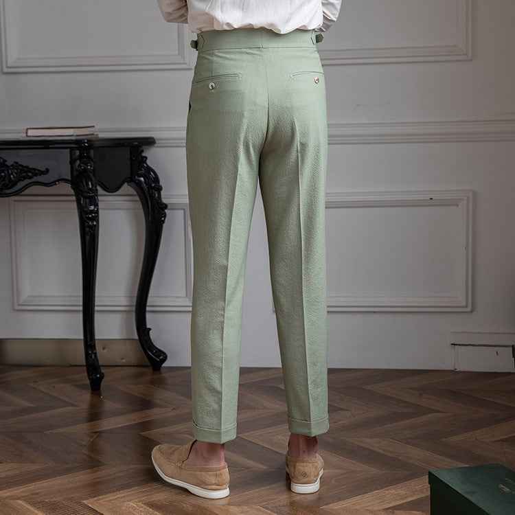 Men's Classic High Waist Vintage Pants – Timeless Fit and Style