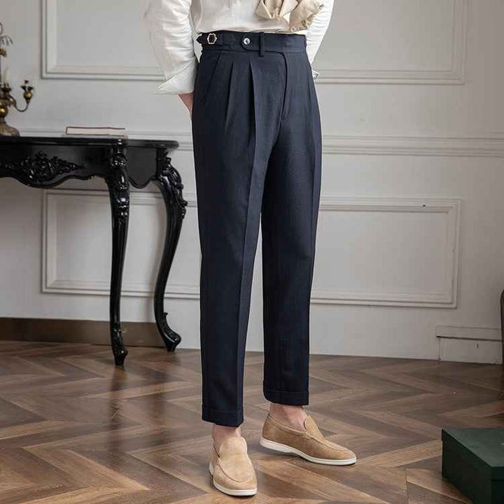 Men's Classic High Waist Vintage Pants – Timeless Fit and Style