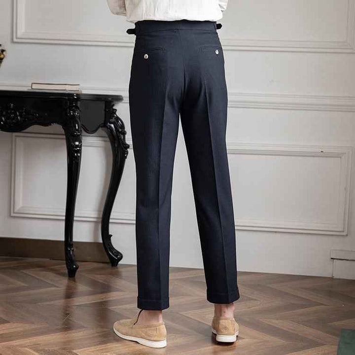 Men's Classic High Waist Vintage Pants – Timeless Fit and Style