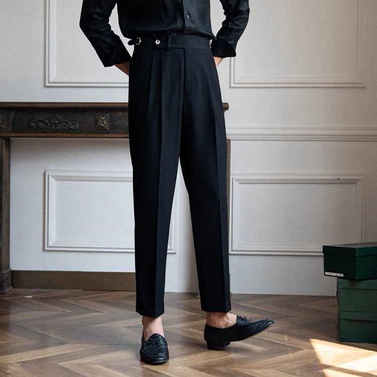 Men's Classic High Waist Vintage Pants – Timeless Fit and Style