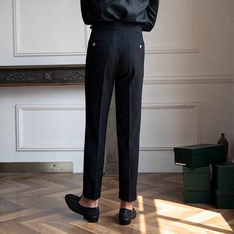 Men's Classic High Waist Vintage Pants – Timeless Fit and Style