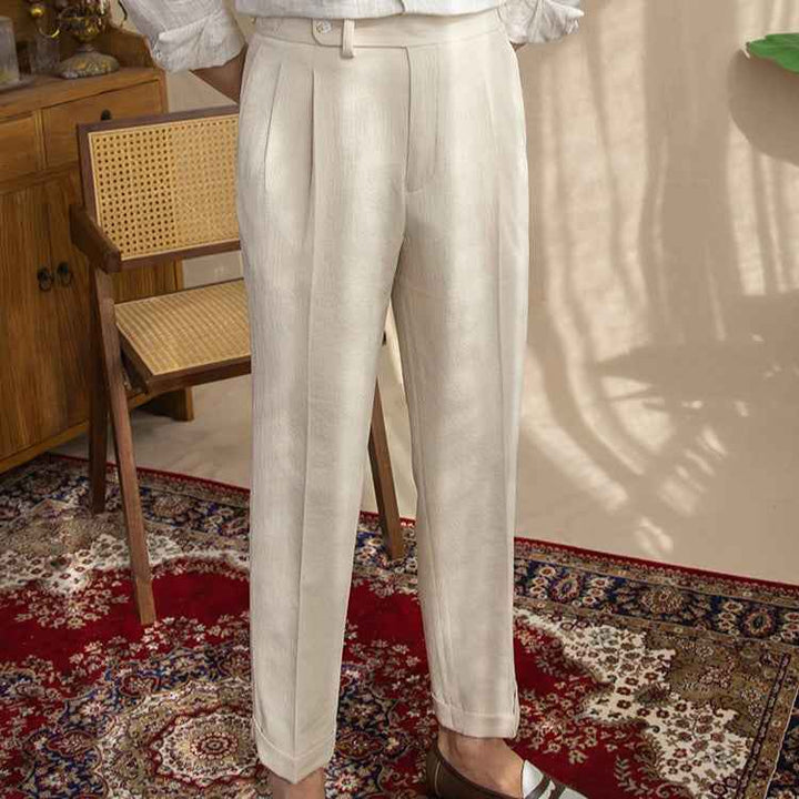 Men's Classic High Waist Vintage Pants – Timeless Fit and Style