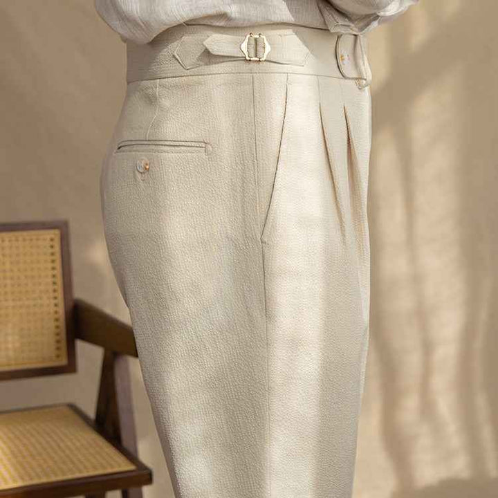 Men's Classic High Waist Vintage Pants – Timeless Fit and Style