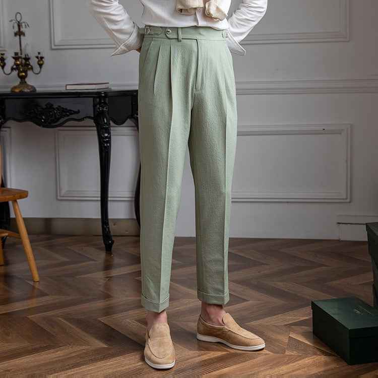 Men's Classic High Waist Vintage Pants – Timeless Fit and Style