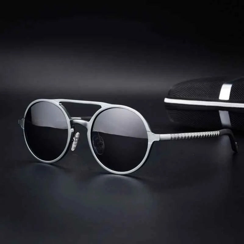 Unisex Aerosol Sunglasses - Stylish UV Protection Silver