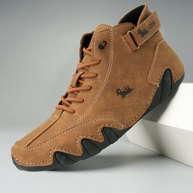 Unisex Leather Barefoot Shoes for Comfort and Style Brown