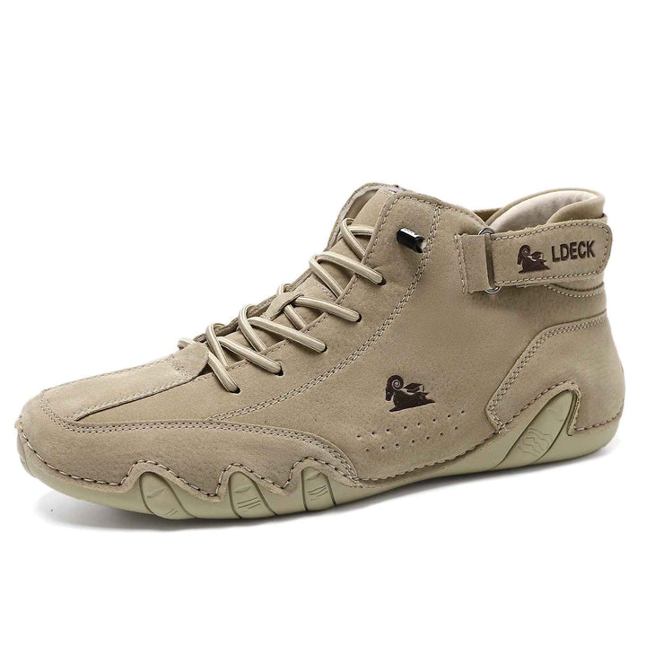 Unisex Leather Barefoot Shoes for Comfort and Style Beige