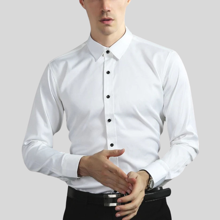 Men's Wrinkle-Free Dress Shirt White