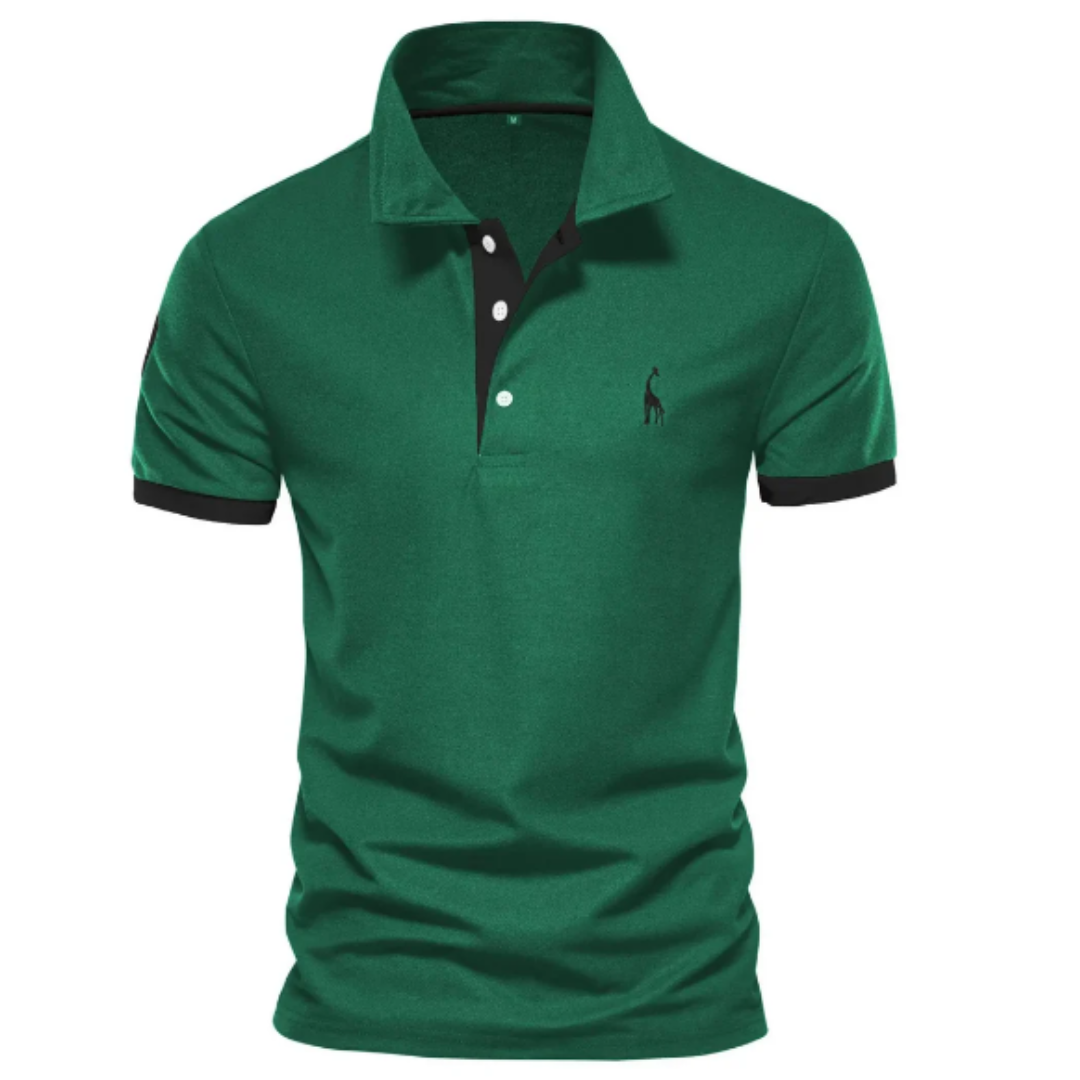 Men's Elegant Polo Shirt - Stylish Comfort Green
