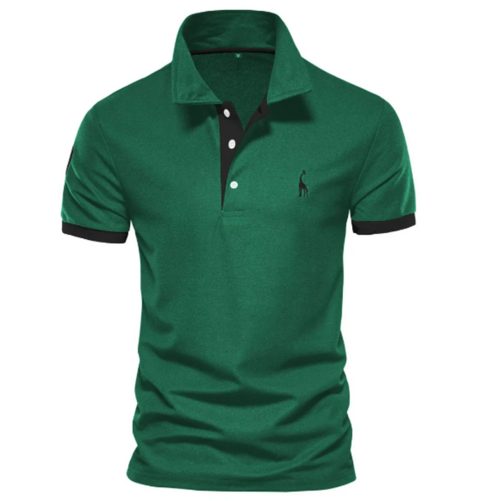 Men's Elegant Polo Shirt - Stylish Comfort Green