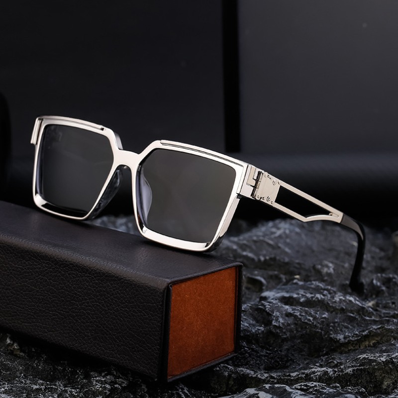 Polarized Sunglasses for Ultimate UV Protection Silver Black