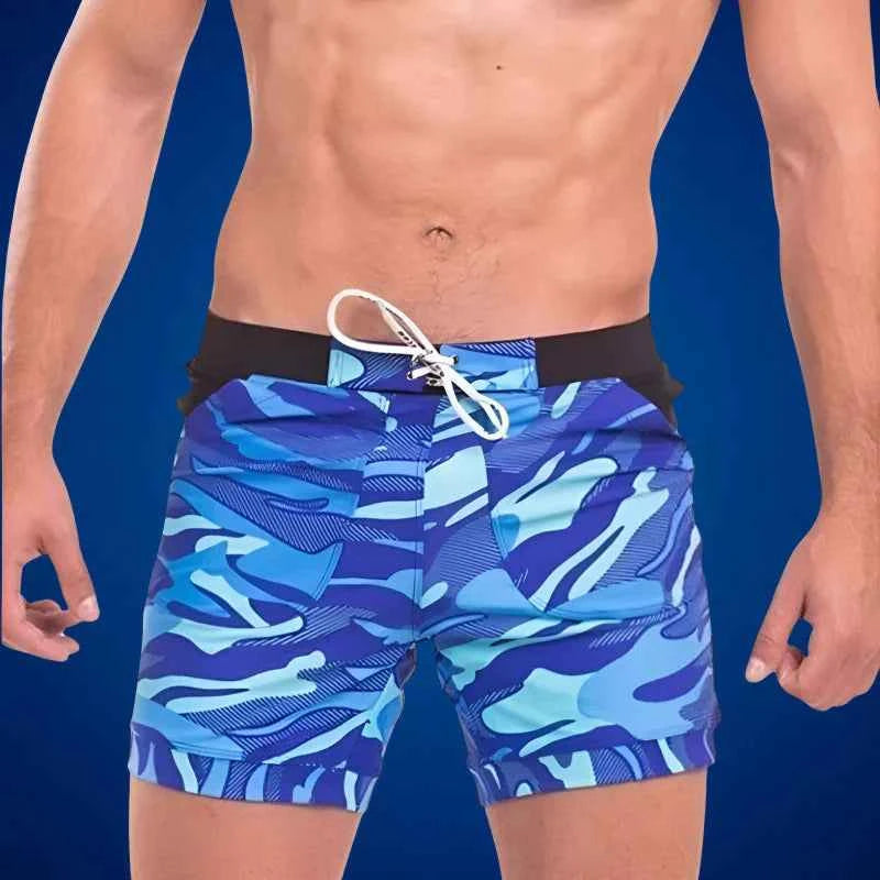 Men's Versatile and Comfortable Swim Shorts Light Blue