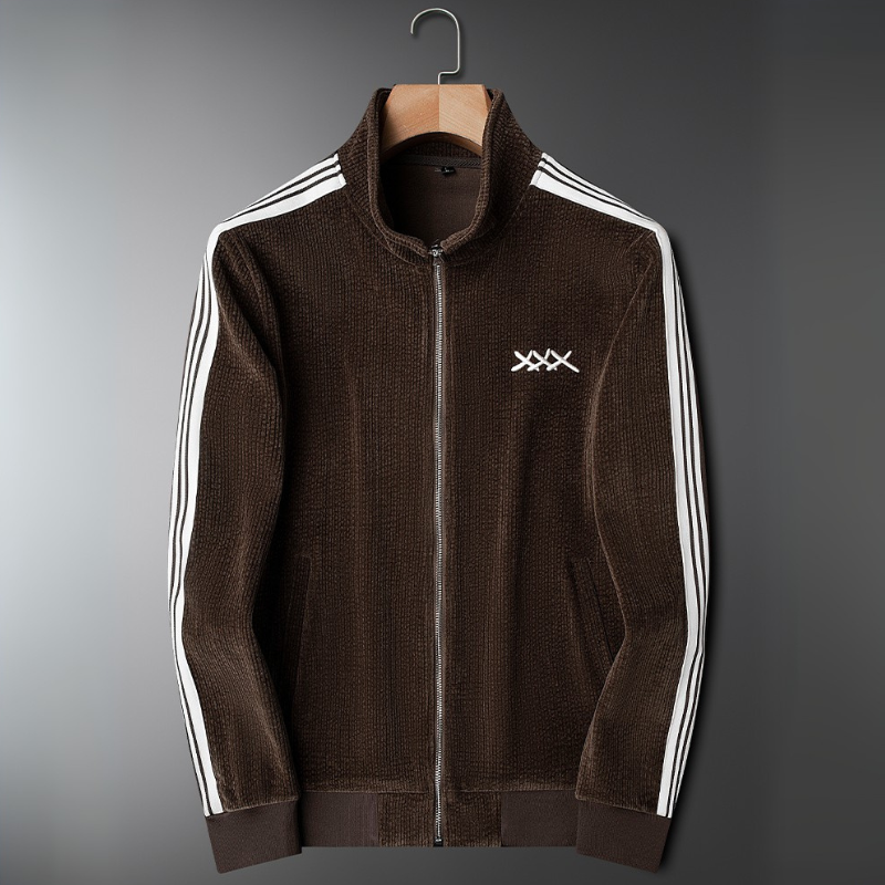 Trendy Corduroy Tracksuit Set
