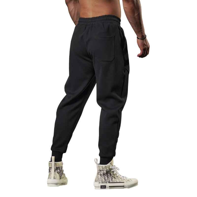 Men's Lightweight Cargo Fleece Jogging Pants - Tapered Fit