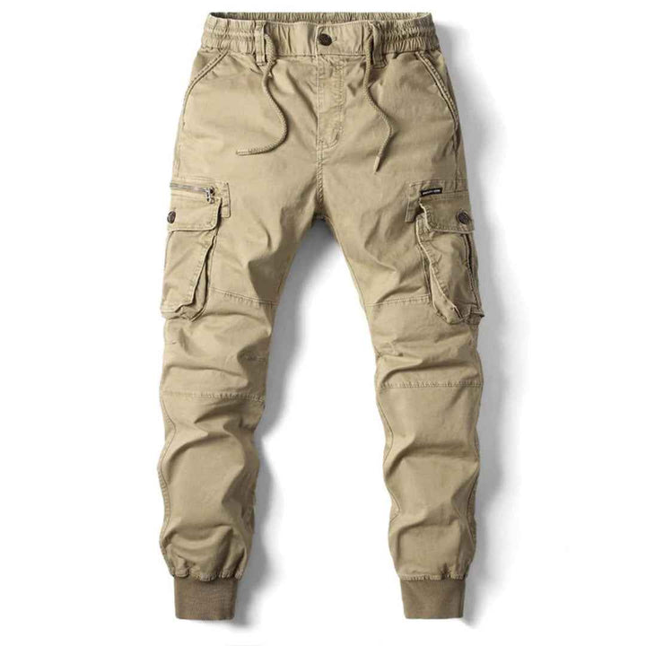 Men's Casual Cargo Pants – Comfortable Fit Khaki