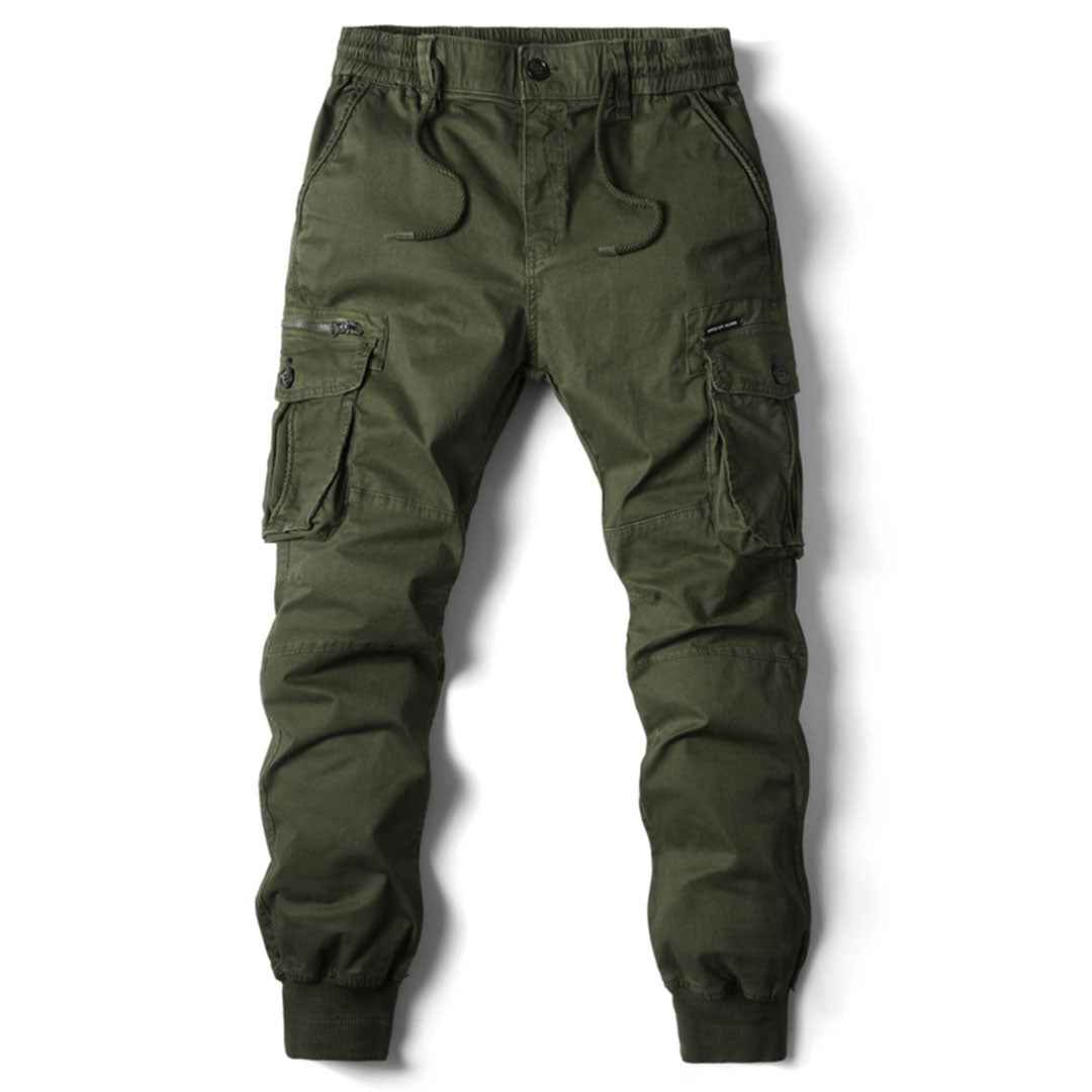 Men's Casual Cargo Pants – Comfortable Fit Army green