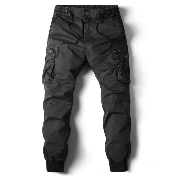 Men's Casual Cargo Pants – Comfortable Fit Zwart