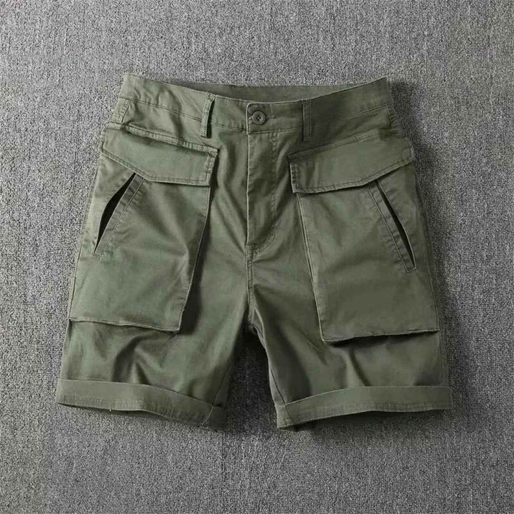 Men's Utility Cargo Shorts - Versatile and Functional Design Green