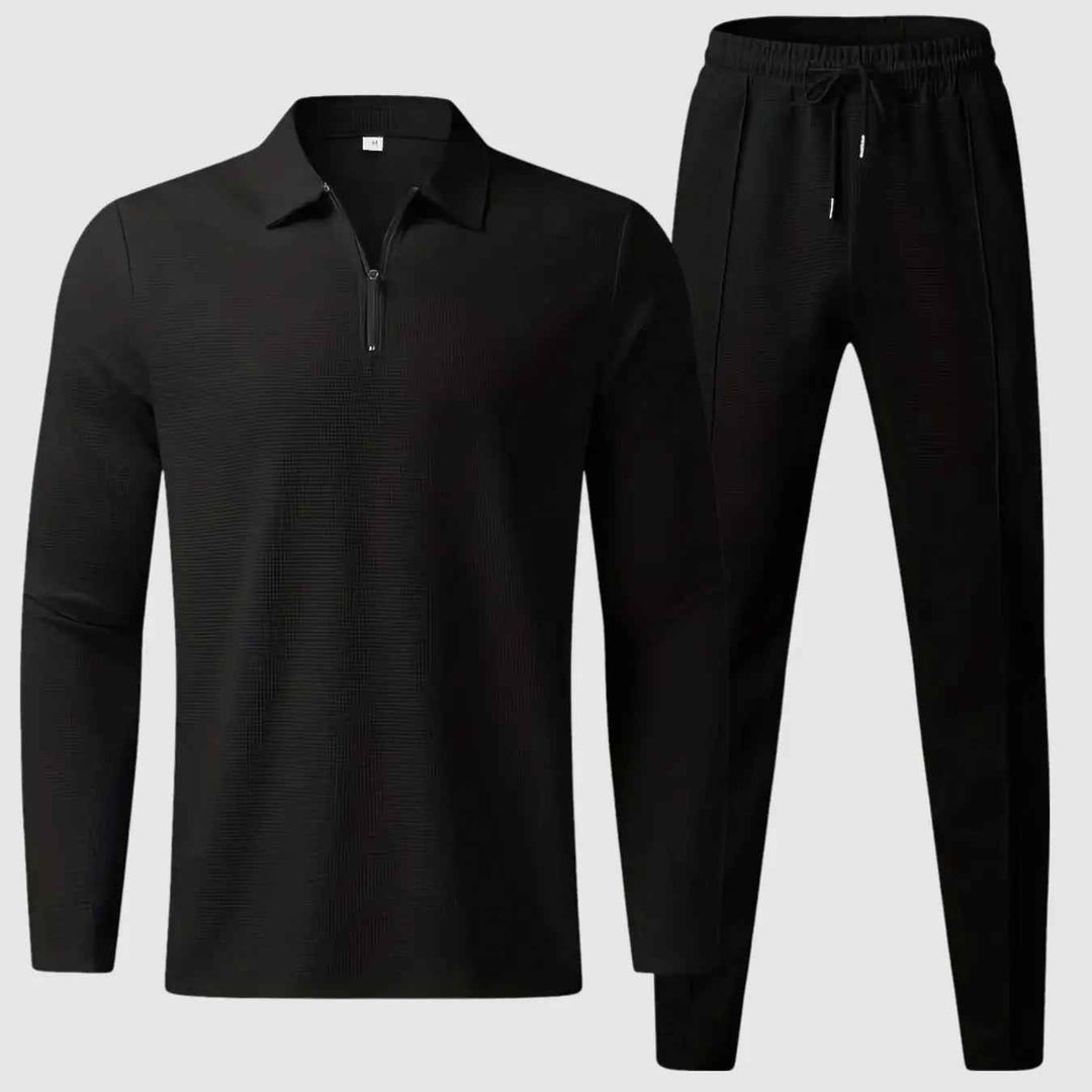 Men's Premium Motion Tracksuit - Apollo Style Black