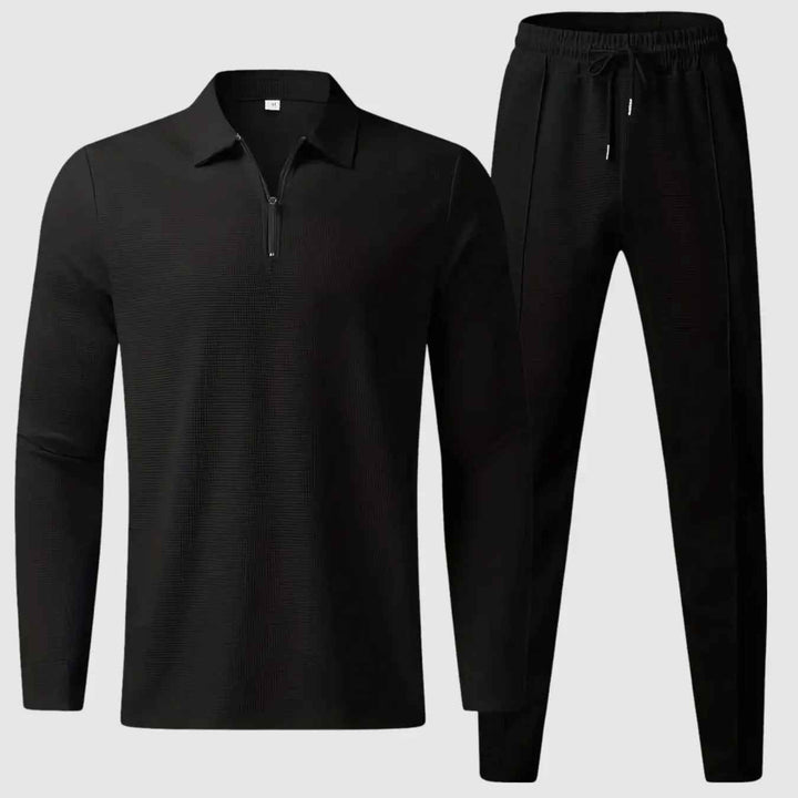 Men's Premium Motion Tracksuit - Apollo Style Black