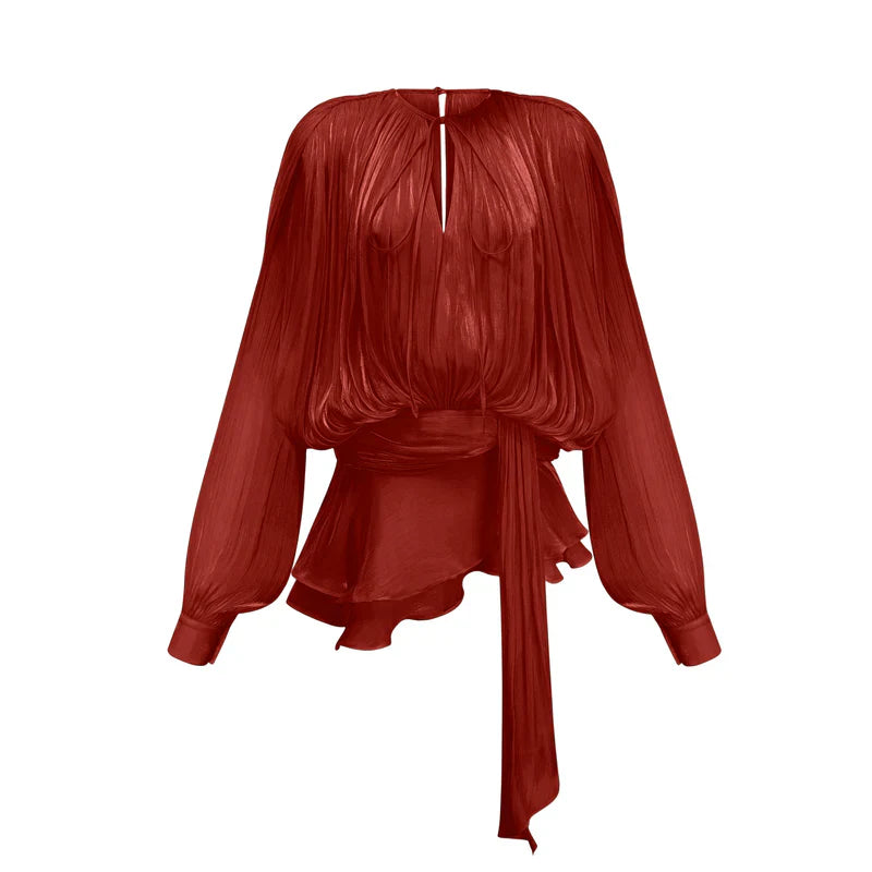 Veda | Elegant Flattering Women's Dress Red