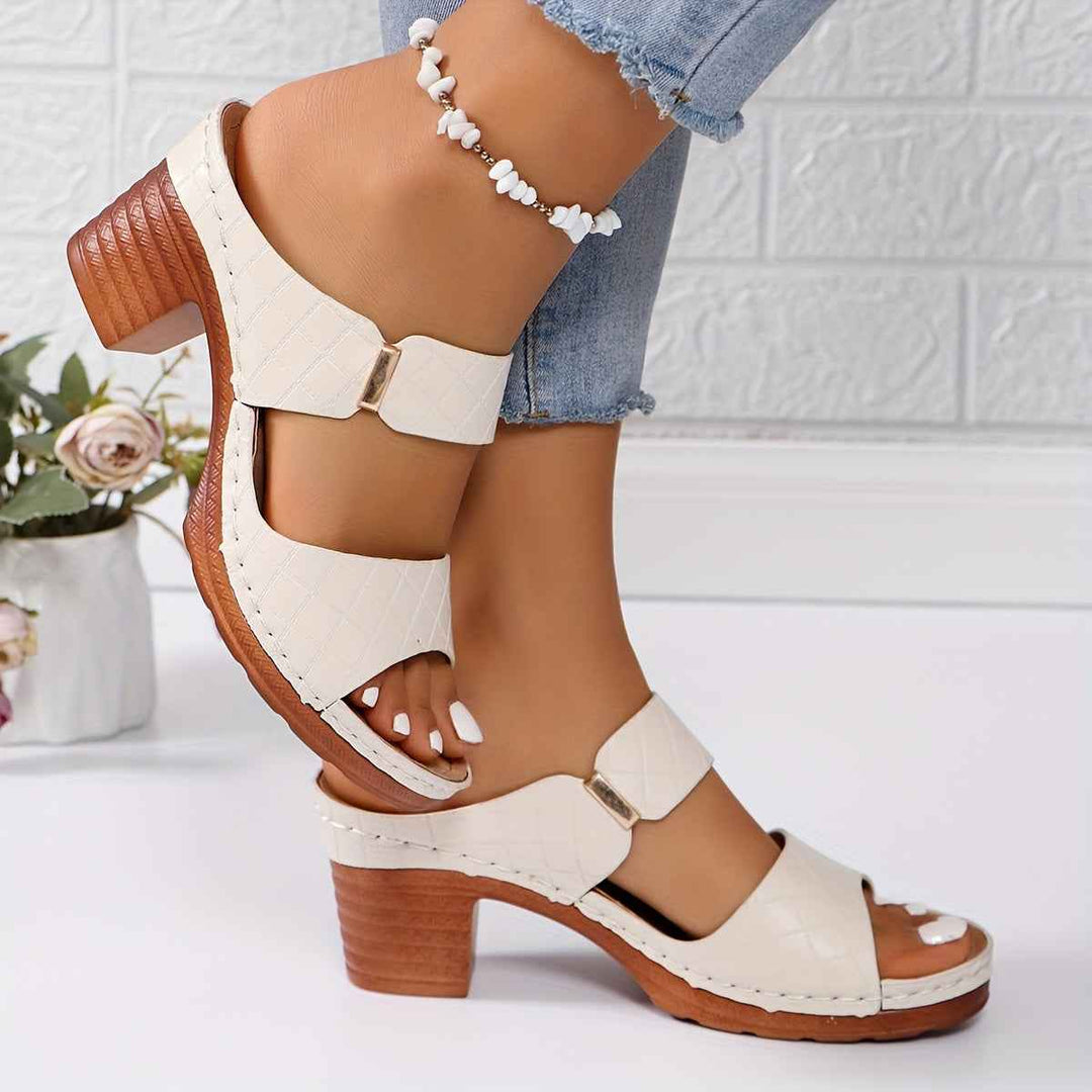 Emily | Women's Platform Sandals with Stable Heel and Comfort