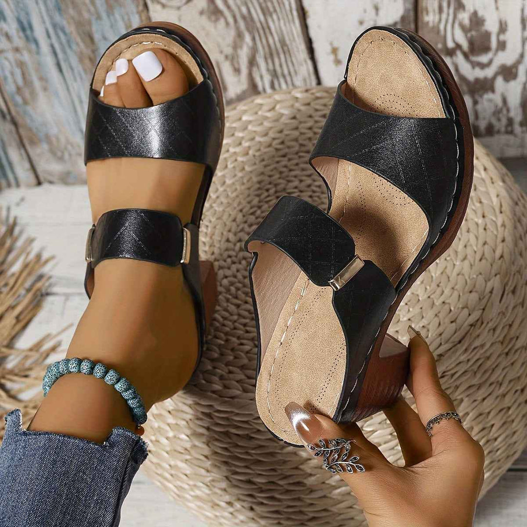 Emily | Women's Platform Sandals with Stable Heel and Comfort